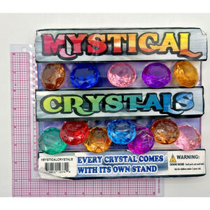 Vintage Vending Display Board Mystical Crystals 0016